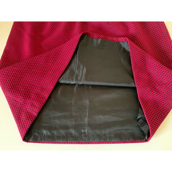 Ann Taylor Loft skirt lined size 10 pink and black euc - Picture 4 of 7